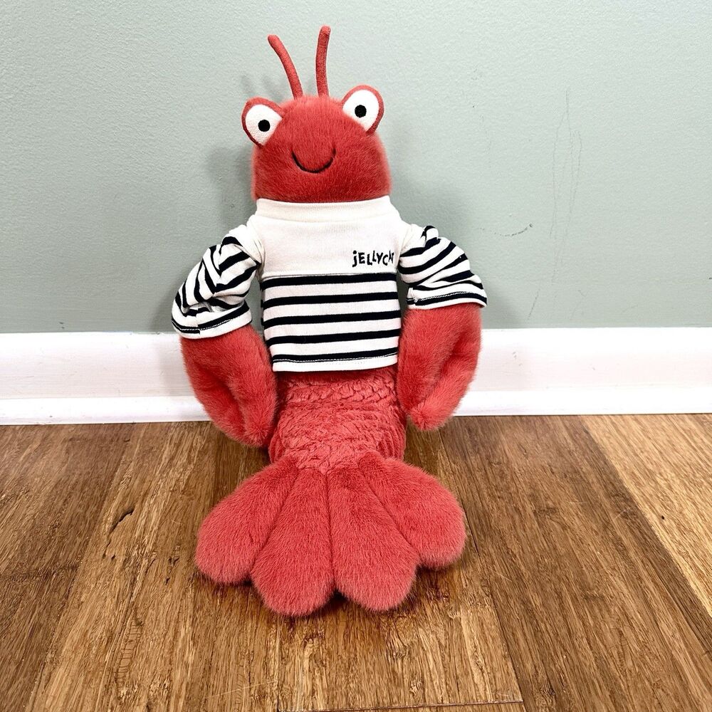 Jellycat Larry the Lobster Plush Sailor Shirt Nautical Toy